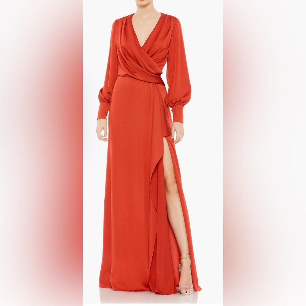 Mac Duggal Elegant Wrap Dress